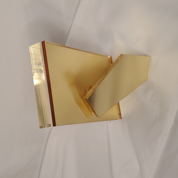 Lucite Frame Tizo Magnetic Picture Frame Gold Acrylic 4x6 - Picture 3 of 5